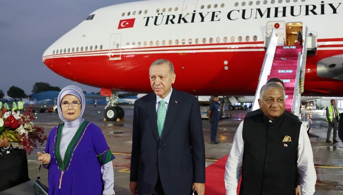 Cumhurbaşkanı Erdoğan, G-20 Liderler Zirvesi için Hindistan’da
